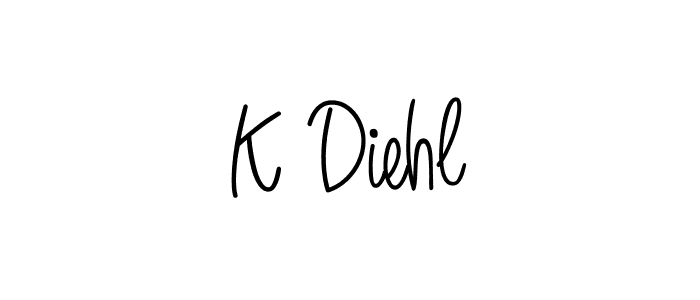 Make a beautiful signature design for name K Diehl. Use this online signature maker to create a handwritten signature for free. K Diehl signature style 5 images and pictures png