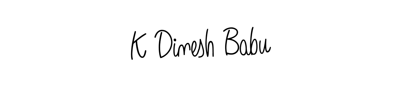 Similarly Angelique-Rose-font-FFP is the best handwritten signature design. Signature creator online .You can use it as an online autograph creator for name K Dinesh Babu. K Dinesh Babu signature style 5 images and pictures png