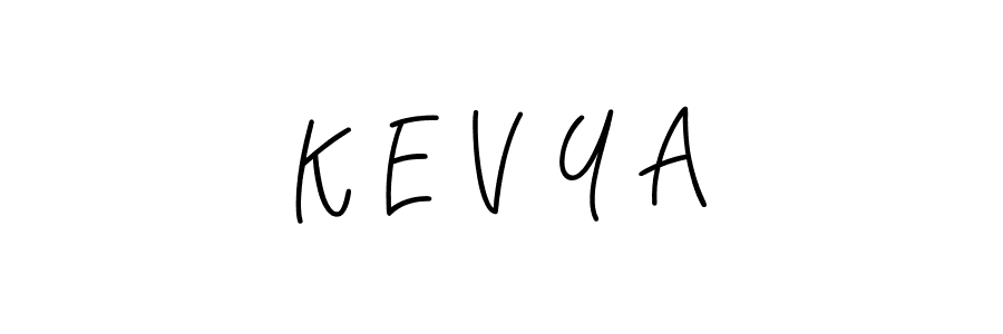 How to Draw K E V Y A signature style? Angelique-Rose-font-FFP is a latest design signature styles for name K E V Y A. K E V Y A signature style 5 images and pictures png