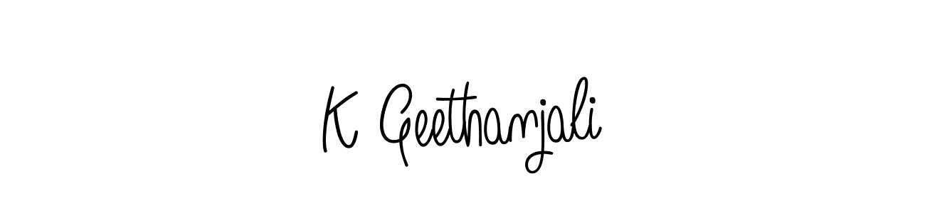 How to Draw K Geethanjali signature style? Angelique-Rose-font-FFP is a latest design signature styles for name K Geethanjali. K Geethanjali signature style 5 images and pictures png