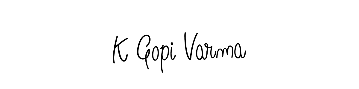 Also we have K Gopi Varma name is the best signature style. Create professional handwritten signature collection using Angelique-Rose-font-FFP autograph style. K Gopi Varma signature style 5 images and pictures png
