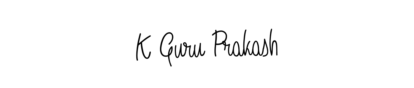 Check out images of Autograph of K Guru Prakash name. Actor K Guru Prakash Signature Style. Angelique-Rose-font-FFP is a professional sign style online. K Guru Prakash signature style 5 images and pictures png