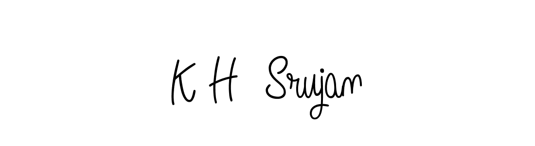 if you are searching for the best signature style for your name K H  Srujan. so please give up your signature search. here we have designed multiple signature styles  using Angelique-Rose-font-FFP. K H  Srujan signature style 5 images and pictures png