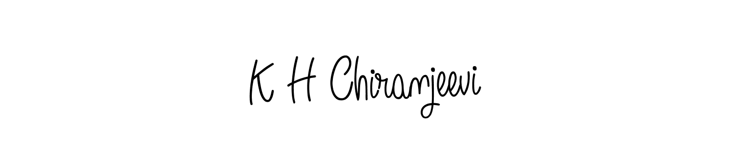 Similarly Angelique-Rose-font-FFP is the best handwritten signature design. Signature creator online .You can use it as an online autograph creator for name K H Chiranjeevi. K H Chiranjeevi signature style 5 images and pictures png