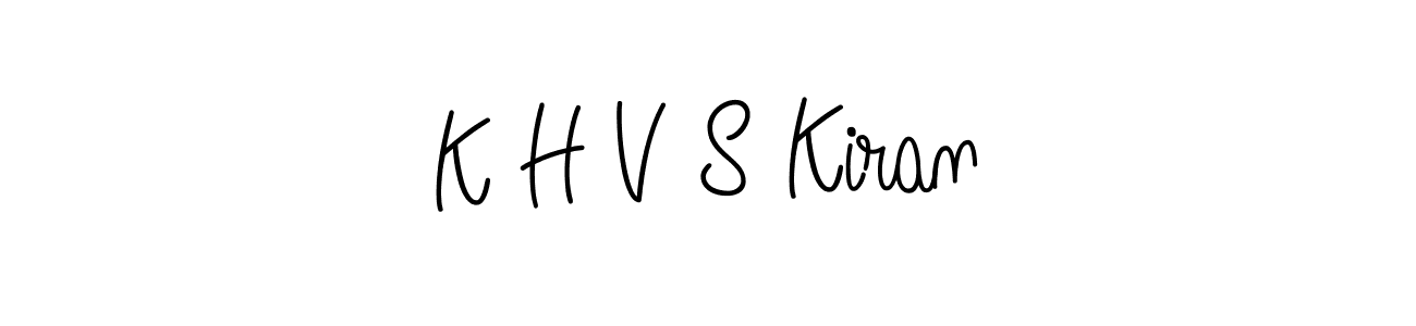 This is the best signature style for the K H V S Kiran name. Also you like these signature font (Angelique-Rose-font-FFP). Mix name signature. K H V S Kiran signature style 5 images and pictures png