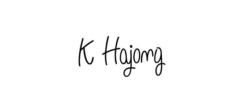 How to make K Hajong signature? Angelique-Rose-font-FFP is a professional autograph style. Create handwritten signature for K Hajong name. K Hajong signature style 5 images and pictures png