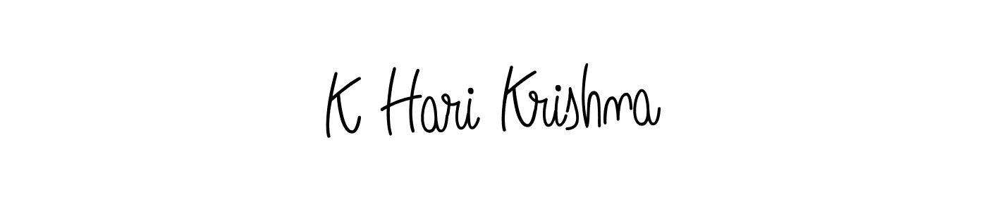 Create a beautiful signature design for name K Hari Krishna. With this signature (Angelique-Rose-font-FFP) fonts, you can make a handwritten signature for free. K Hari Krishna signature style 5 images and pictures png