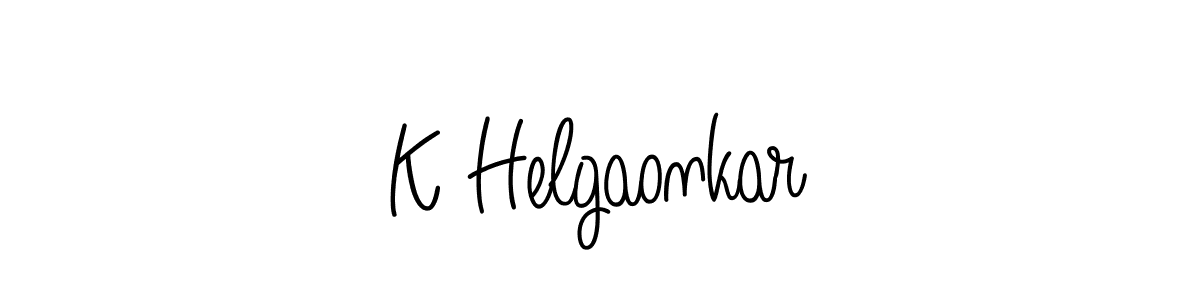 Also we have K Helgaonkar name is the best signature style. Create professional handwritten signature collection using Angelique-Rose-font-FFP autograph style. K Helgaonkar signature style 5 images and pictures png