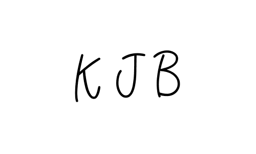 Create a beautiful signature design for name K J B. With this signature (Angelique-Rose-font-FFP) fonts, you can make a handwritten signature for free. K J B signature style 5 images and pictures png