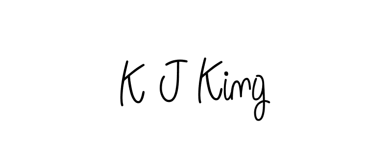 Use a signature maker to create a handwritten signature online. With this signature software, you can design (Angelique-Rose-font-FFP) your own signature for name K J King. K J King signature style 5 images and pictures png