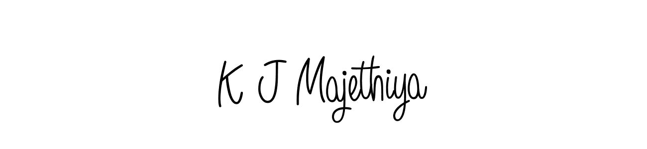 Angelique-Rose-font-FFP is a professional signature style that is perfect for those who want to add a touch of class to their signature. It is also a great choice for those who want to make their signature more unique. Get K J Majethiya name to fancy signature for free. K J Majethiya signature style 5 images and pictures png