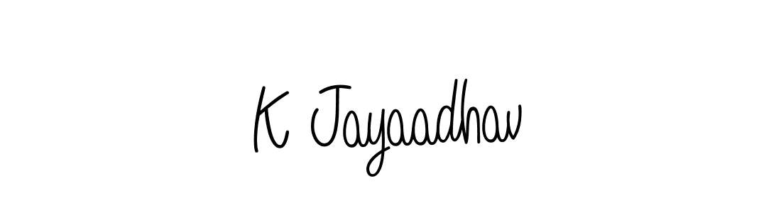 How to Draw K Jayaadhav signature style? Angelique-Rose-font-FFP is a latest design signature styles for name K Jayaadhav. K Jayaadhav signature style 5 images and pictures png
