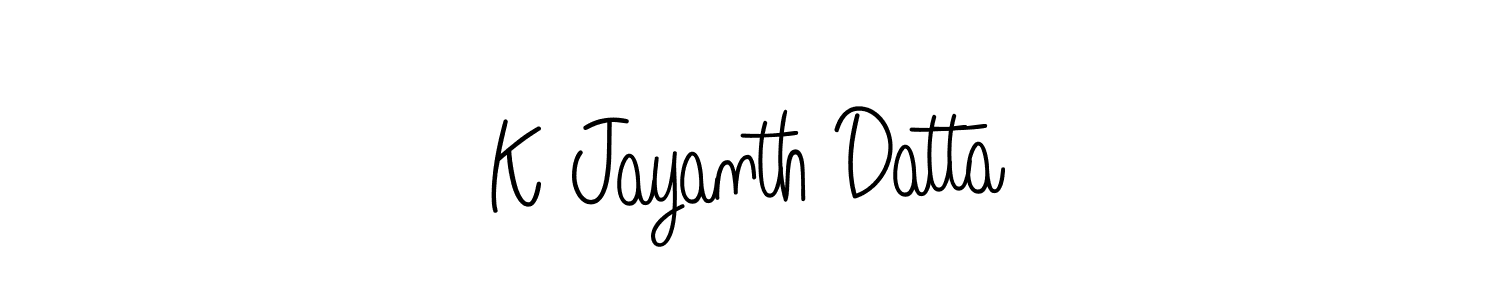 Similarly Angelique-Rose-font-FFP is the best handwritten signature design. Signature creator online .You can use it as an online autograph creator for name K Jayanth Datta. K Jayanth Datta signature style 5 images and pictures png