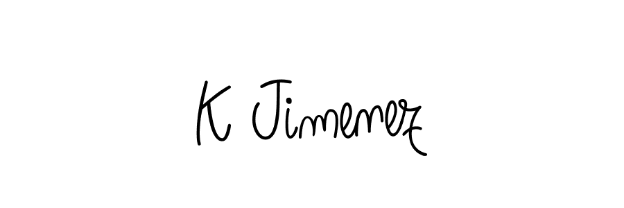 How to Draw K Jimenez signature style? Angelique-Rose-font-FFP is a latest design signature styles for name K Jimenez. K Jimenez signature style 5 images and pictures png