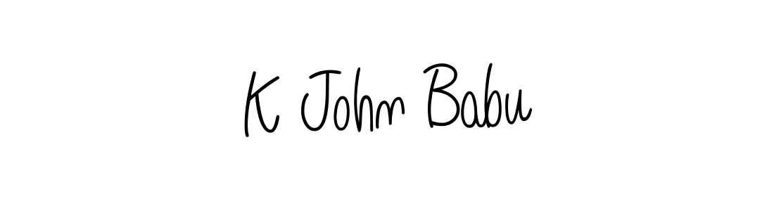 You can use this online signature creator to create a handwritten signature for the name K John Babu. This is the best online autograph maker. K John Babu signature style 5 images and pictures png
