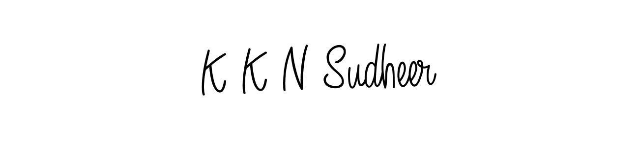 You can use this online signature creator to create a handwritten signature for the name K K N Sudheer. This is the best online autograph maker. K K N Sudheer signature style 5 images and pictures png