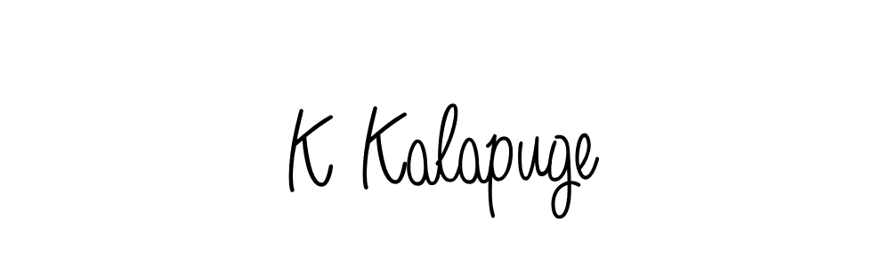 Similarly Angelique-Rose-font-FFP is the best handwritten signature design. Signature creator online .You can use it as an online autograph creator for name K Kalapuge. K Kalapuge signature style 5 images and pictures png