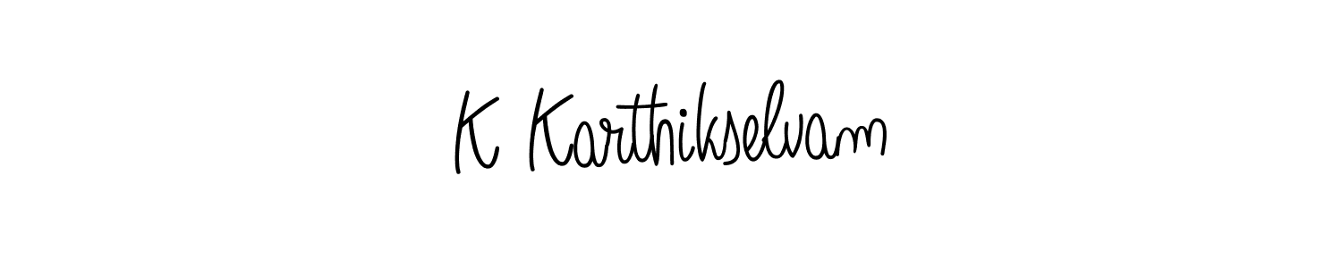 Best and Professional Signature Style for K Karthikselvam. Angelique-Rose-font-FFP Best Signature Style Collection. K Karthikselvam signature style 5 images and pictures png