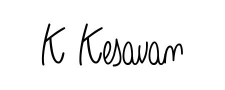 Create a personalized artistic stamp with K Kesavan in Angelique-Rose-font-FFP font. Perfect for visual artists, designers, and influencers. K Kesavan signature style 5 images and pictures png