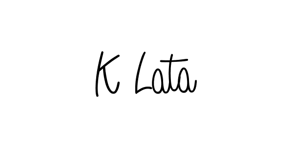 Here are the top 10 professional signature styles for the name K Lata. These are the best autograph styles you can use for your name. K Lata signature style 5 images and pictures png