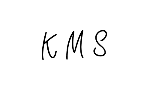 How to make K M S signature? Angelique-Rose-font-FFP is a professional autograph style. Create handwritten signature for K M S name. K M S signature style 5 images and pictures png