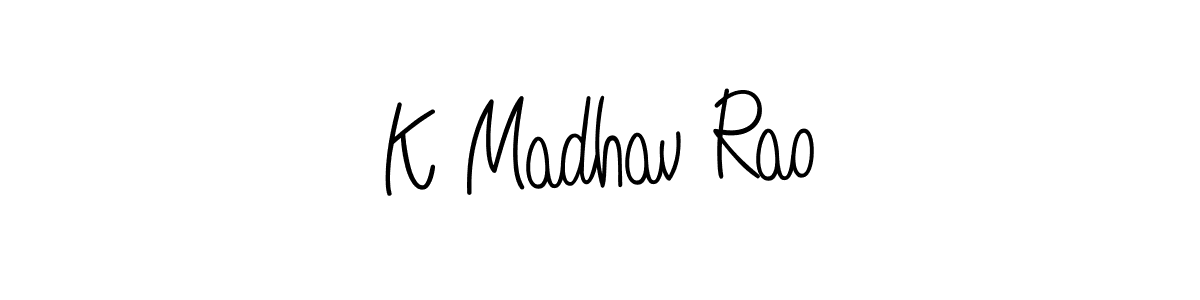 Once you've used our free online signature maker to create your best signature Angelique-Rose-font-FFP style, it's time to enjoy all of the benefits that K Madhav Rao name signing documents. K Madhav Rao signature style 5 images and pictures png