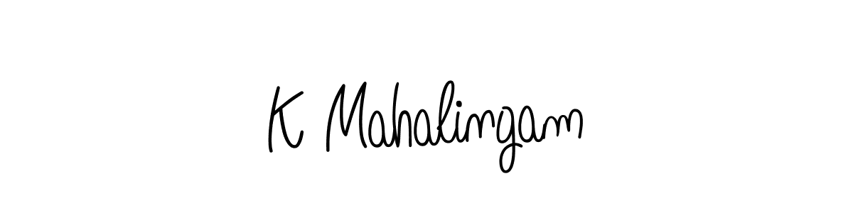 Best and Professional Signature Style for K Mahalingam. Angelique-Rose-font-FFP Best Signature Style Collection. K Mahalingam signature style 5 images and pictures png