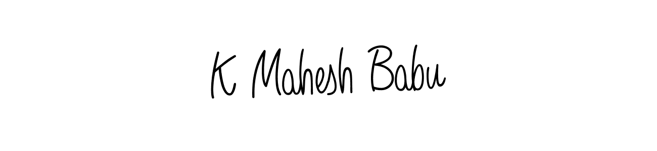 Also we have K Mahesh Babu name is the best signature style. Create professional handwritten signature collection using Angelique-Rose-font-FFP autograph style. K Mahesh Babu signature style 5 images and pictures png