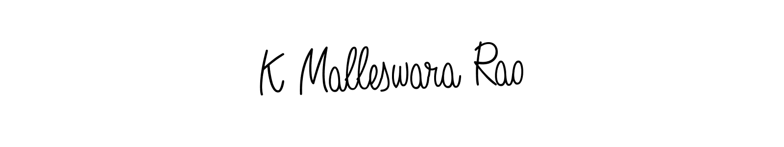 K Malleswara Rao stylish signature style. Best Handwritten Sign (Angelique-Rose-font-FFP) for my name. Handwritten Signature Collection Ideas for my name K Malleswara Rao. K Malleswara Rao signature style 5 images and pictures png