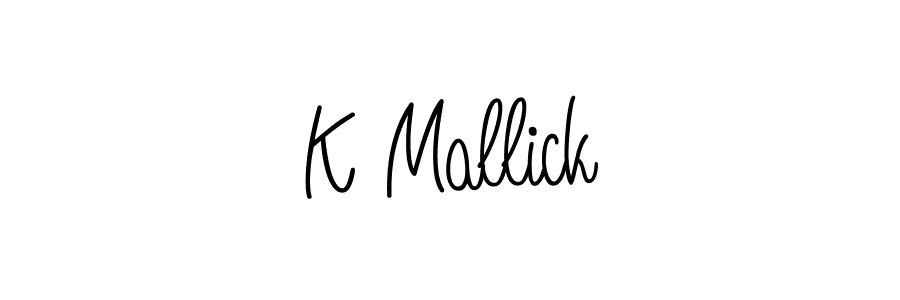 It looks lik you need a new signature style for name K Mallick. Design unique handwritten (Angelique-Rose-font-FFP) signature with our free signature maker in just a few clicks. K Mallick signature style 5 images and pictures png