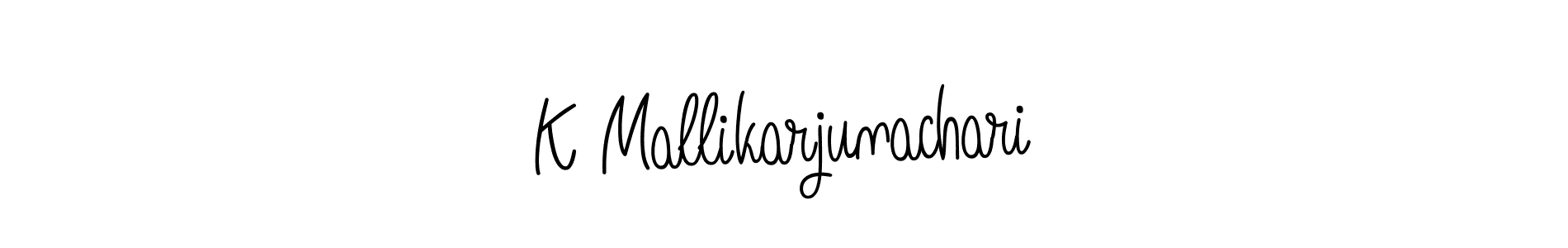 Design your own signature with our free online signature maker. With this signature software, you can create a handwritten (Angelique-Rose-font-FFP) signature for name K Mallikarjunachari. K Mallikarjunachari signature style 5 images and pictures png