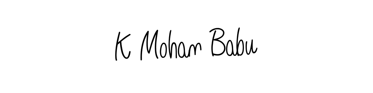 How to Draw K Mohan Babu signature style? Angelique-Rose-font-FFP is a latest design signature styles for name K Mohan Babu. K Mohan Babu signature style 5 images and pictures png