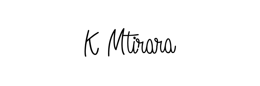 Angelique-Rose-font-FFP is a professional signature style that is perfect for those who want to add a touch of class to their signature. It is also a great choice for those who want to make their signature more unique. Get K Mtirara name to fancy signature for free. K Mtirara signature style 5 images and pictures png