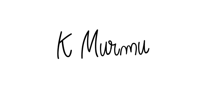 Design your own signature with our free online signature maker. With this signature software, you can create a handwritten (Angelique-Rose-font-FFP) signature for name K Murmu. K Murmu signature style 5 images and pictures png