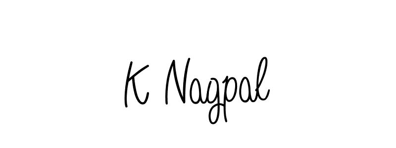 Best and Professional Signature Style for K Nagpal. Angelique-Rose-font-FFP Best Signature Style Collection. K Nagpal signature style 5 images and pictures png