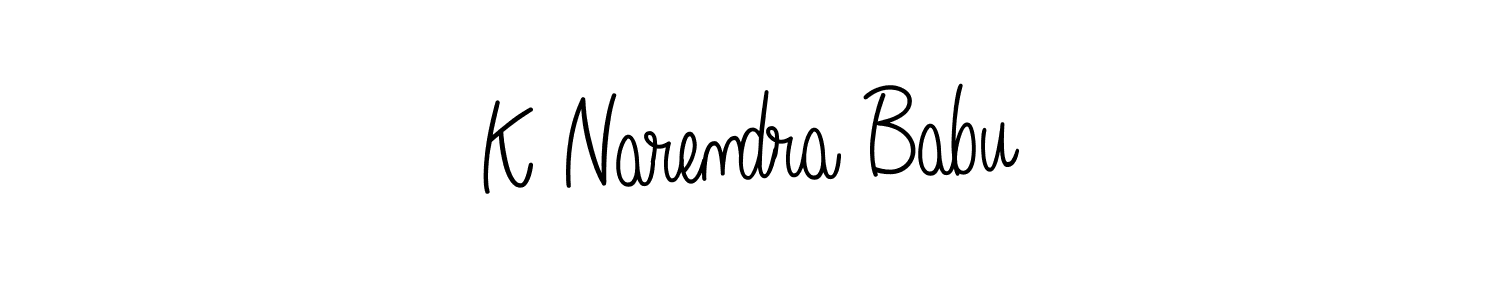 K Narendra Babu stylish signature style. Best Handwritten Sign (Angelique-Rose-font-FFP) for my name. Handwritten Signature Collection Ideas for my name K Narendra Babu. K Narendra Babu signature style 5 images and pictures png