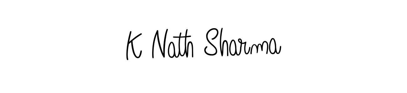 How to Draw K Nath Sharma signature style? Angelique-Rose-font-FFP is a latest design signature styles for name K Nath Sharma. K Nath Sharma signature style 5 images and pictures png