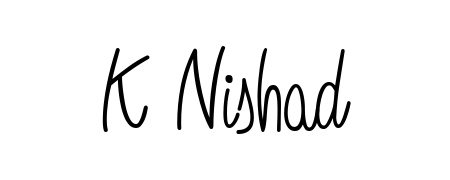 Elevate your brand with a stunning K Nishad eSignature. The Angelique-Rose-font-FFP style provides a balanced, flowing aesthetic for everyday signing. K Nishad signature style 5 images and pictures png