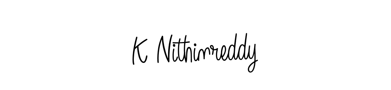 if you are searching for the best signature style for your name K Nithinreddy. so please give up your signature search. here we have designed multiple signature styles  using Angelique-Rose-font-FFP. K Nithinreddy signature style 5 images and pictures png