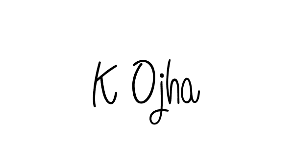 Best and Professional Signature Style for K Ojha. Angelique-Rose-font-FFP Best Signature Style Collection. K Ojha signature style 5 images and pictures png