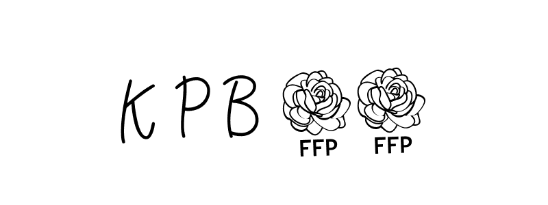 You should practise on your own different ways (Angelique-Rose-font-FFP) to write your name (K P B 41) in signature. don't let someone else do it for you. K P B 41 signature style 5 images and pictures png
