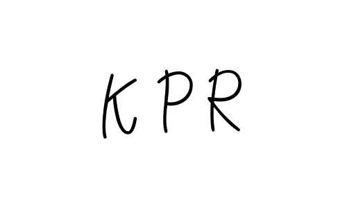 How to make K P R name signature. Use Angelique-Rose-font-FFP style for creating short signs online. This is the latest handwritten sign. K P R signature style 5 images and pictures png