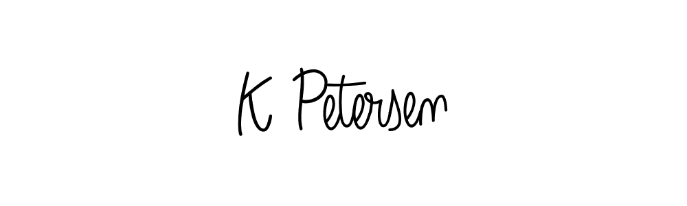 Design your own signature with our free online signature maker. With this signature software, you can create a handwritten (Angelique-Rose-font-FFP) signature for name K Petersen. K Petersen signature style 5 images and pictures png