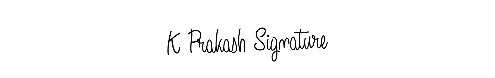 Create a beautiful signature design for name K Prakash Signature. With this signature (Angelique-Rose-font-FFP) fonts, you can make a handwritten signature for free. K Prakash Signature signature style 5 images and pictures png