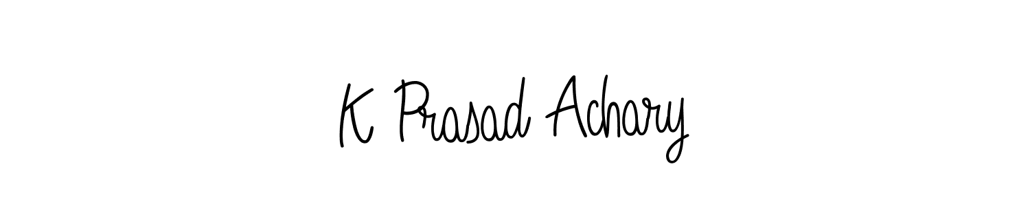 Also You can easily find your signature by using the search form. We will create K Prasad Achary name handwritten signature images for you free of cost using Angelique-Rose-font-FFP sign style. K Prasad Achary signature style 5 images and pictures png