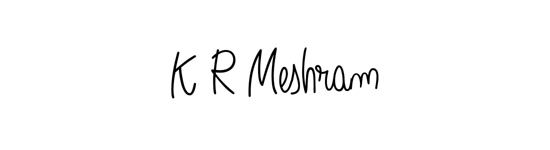 Check out images of Autograph of K R Meshram name. Actor K R Meshram Signature Style. Angelique-Rose-font-FFP is a professional sign style online. K R Meshram signature style 5 images and pictures png