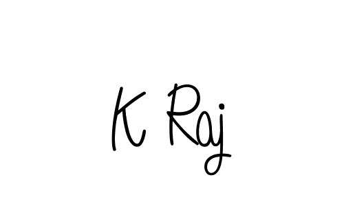 How to Draw K Raj signature style? Angelique-Rose-font-FFP is a latest design signature styles for name K Raj. K Raj signature style 5 images and pictures png