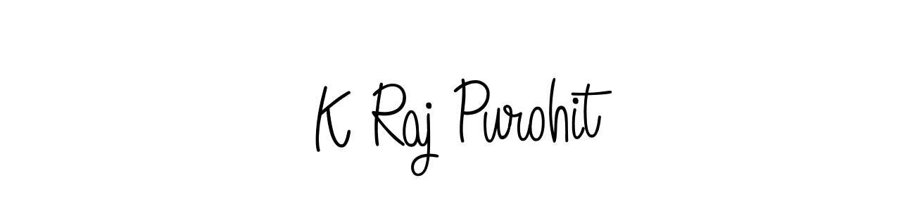 Once you've used our free online signature maker to create your best signature Angelique-Rose-font-FFP style, it's time to enjoy all of the benefits that K Raj Purohit name signing documents. K Raj Purohit signature style 5 images and pictures png