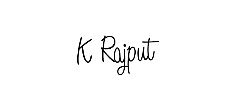 Angelique-Rose-font-FFP is a professional signature style that is perfect for those who want to add a touch of class to their signature. It is also a great choice for those who want to make their signature more unique. Get K Rajput name to fancy signature for free. K Rajput signature style 5 images and pictures png