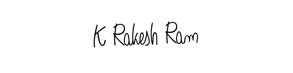 Check out images of Autograph of K Rakesh Ram name. Actor K Rakesh Ram Signature Style. Angelique-Rose-font-FFP is a professional sign style online. K Rakesh Ram signature style 5 images and pictures png